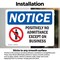 Signmission Positively No Admittance Except On Business OSHA Notice Sign, Vinyl Decal, 14in W x 10in L, 2PK OS-2PACK-NS-D-1014-L-16392 - alternate 5